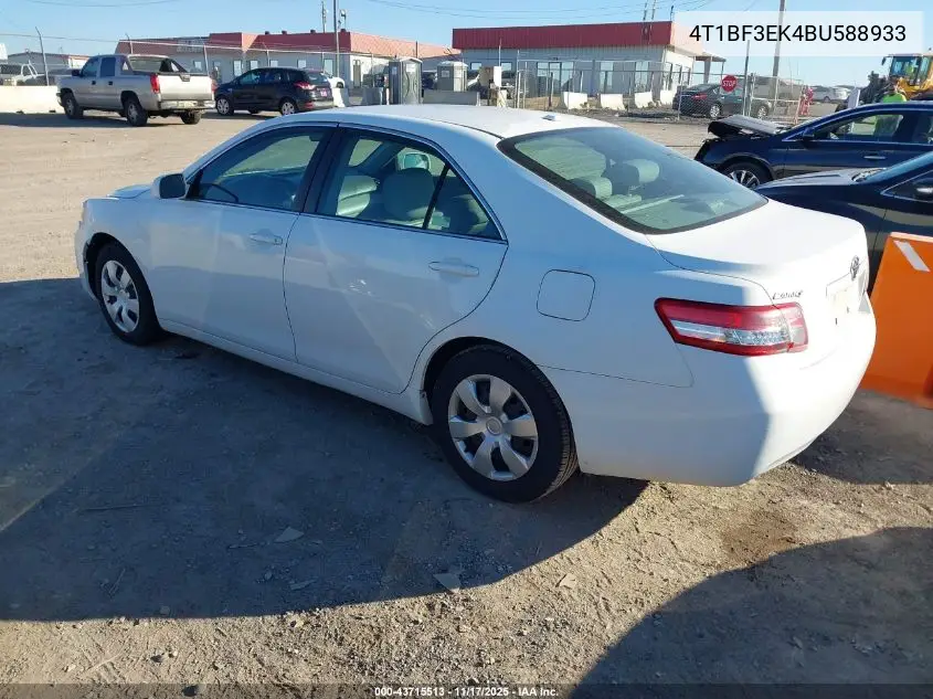 4T1BF3EK4BU588933 2011 Toyota Camry Le