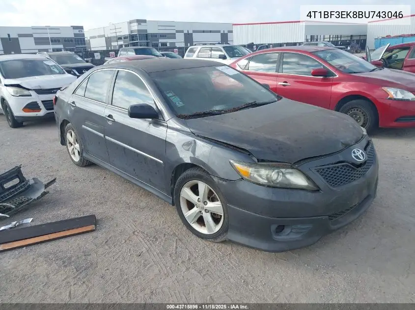 4T1BF3EK8BU743046 2011 Toyota Camry Se
