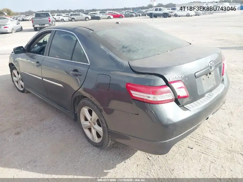 4T1BF3EK8BU743046 2011 Toyota Camry Se