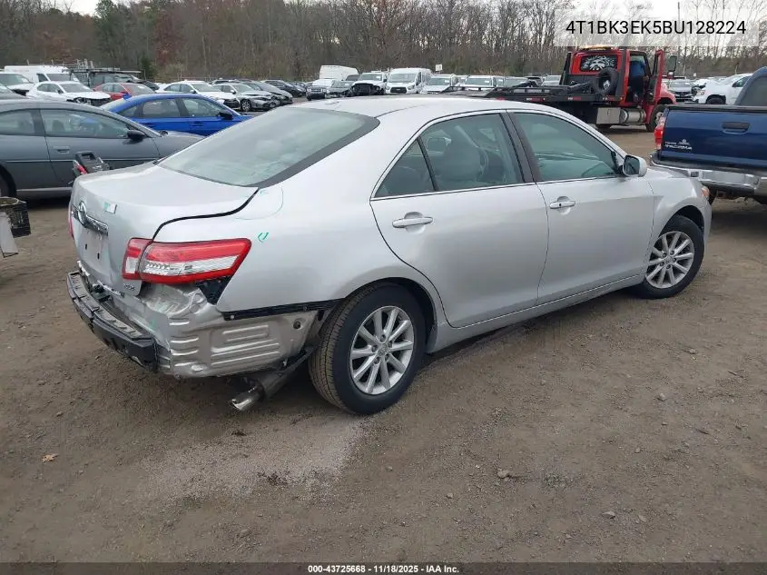 4T1BK3EK5BU128224 2011 Toyota Camry Xle V6