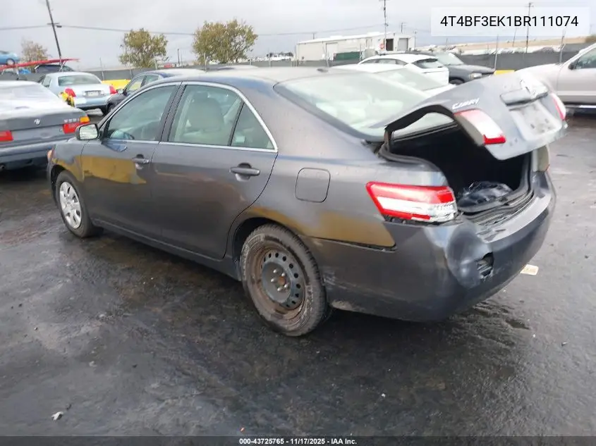 4T4BF3EK1BR111074 2011 Toyota Camry Le