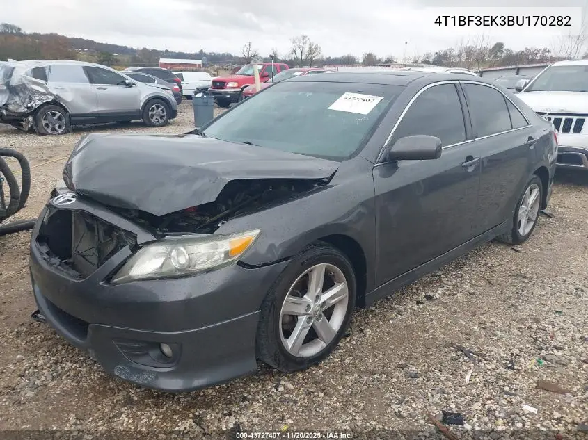 4T1BF3EK3BU170282 2011 Toyota Camry Se