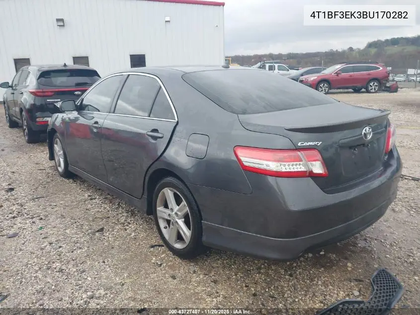 4T1BF3EK3BU170282 2011 Toyota Camry Se
