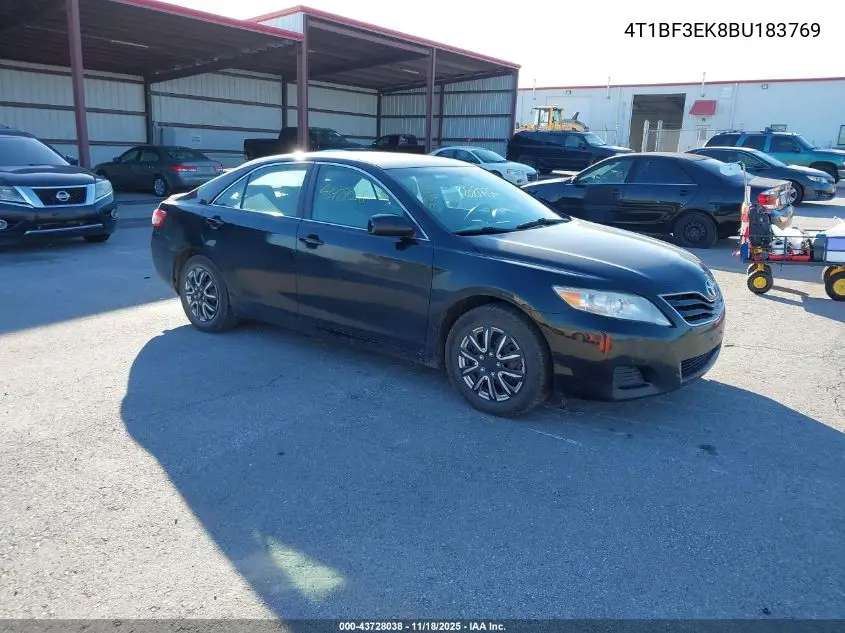 4T1BF3EK8BU183769 2011 Toyota Camry Le