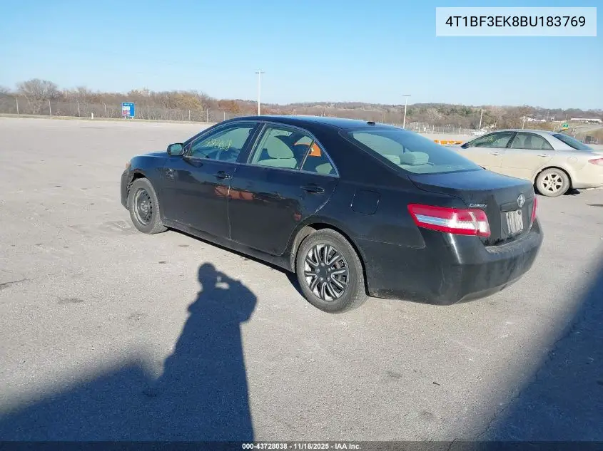 4T1BF3EK8BU183769 2011 Toyota Camry Le
