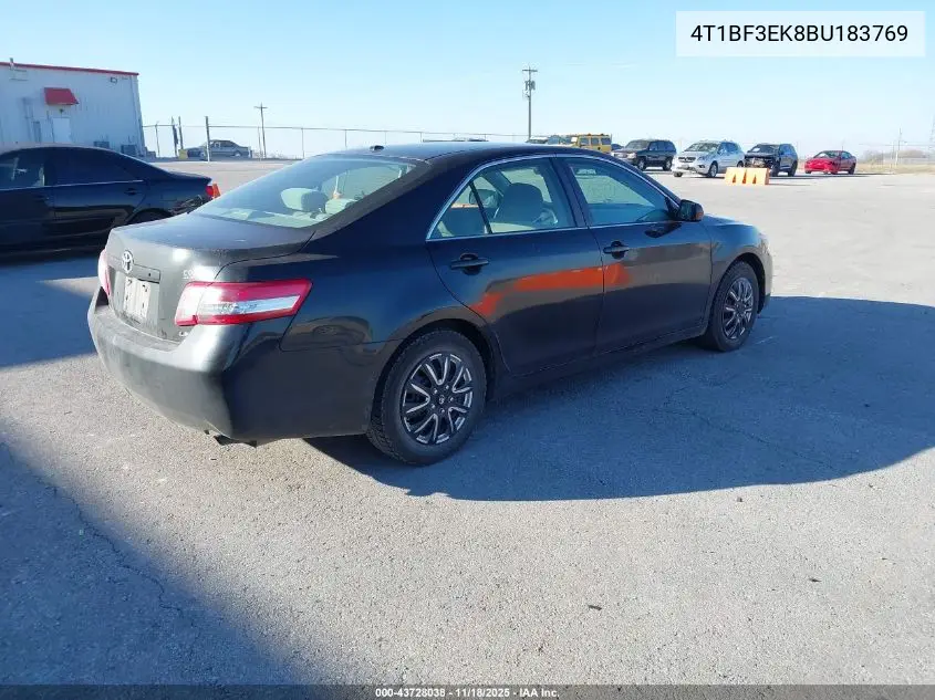 4T1BF3EK8BU183769 2011 Toyota Camry Le