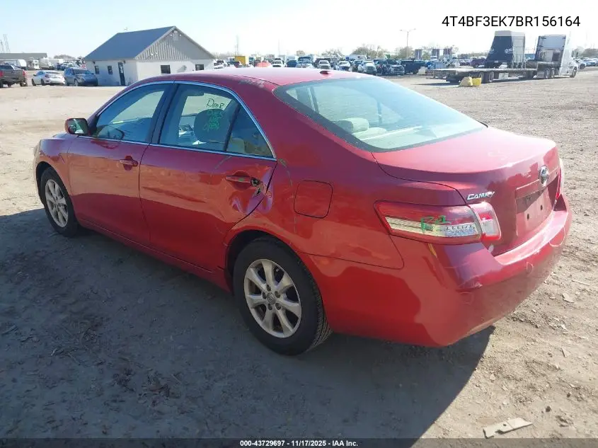 4T4BF3EK7BR156164 2011 Toyota Camry Le