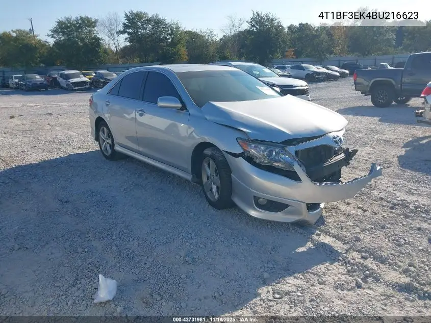 4T1BF3EK4BU216623 2011 Toyota Camry Se