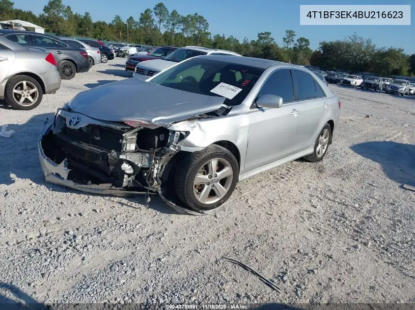 4T1BF3EK4BU216623 2011 Toyota Camry Se