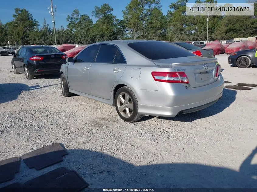 4T1BF3EK4BU216623 2011 Toyota Camry Se