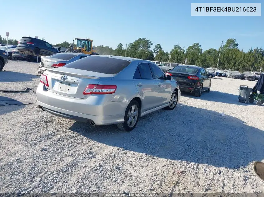 4T1BF3EK4BU216623 2011 Toyota Camry Se