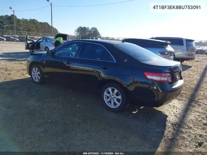 4T1BF3EK8BU753091 2011 Toyota Camry Le