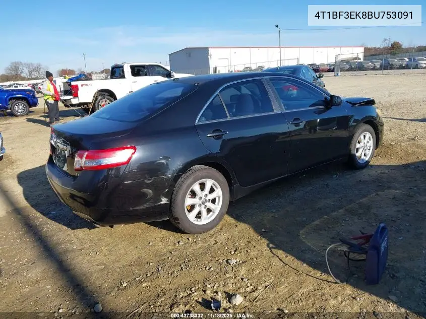 4T1BF3EK8BU753091 2011 Toyota Camry Le