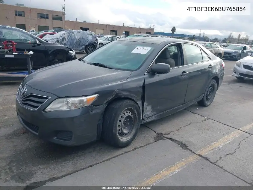 4T1BF3EK6BU765854 2011 Toyota Camry Le