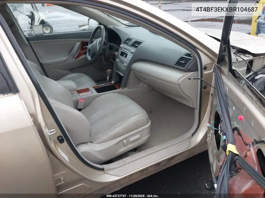 4T4BF3EKXBR104687 2011 Toyota Camry Xle