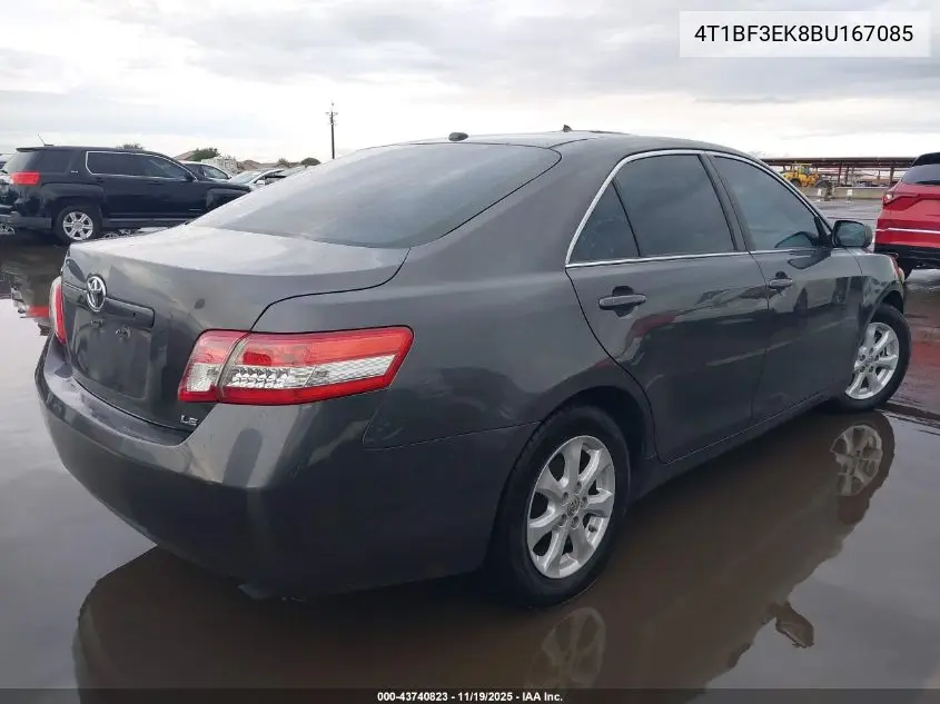 4T1BF3EK8BU167085 2011 Toyota Camry Le