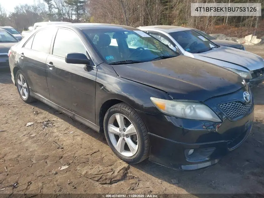 4T1BF3EK1BU753126 2011 Toyota Camry Se