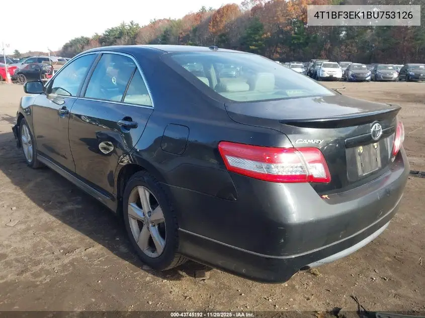 4T1BF3EK1BU753126 2011 Toyota Camry Se