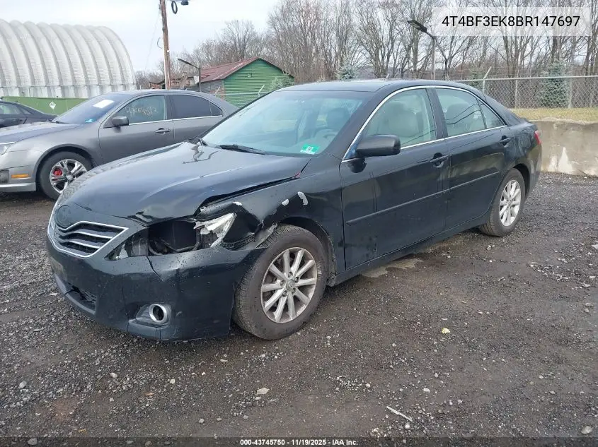 4T4BF3EK8BR147697 2011 Toyota Camry Xle