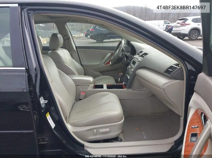 4T4BF3EK8BR147697 2011 Toyota Camry Xle
