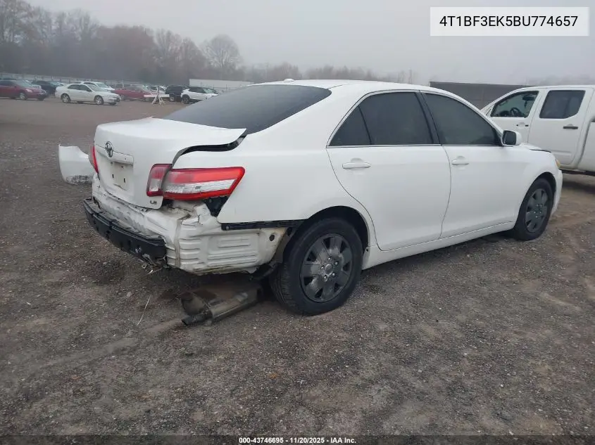4T1BF3EK5BU774657 2011 Toyota Camry Le