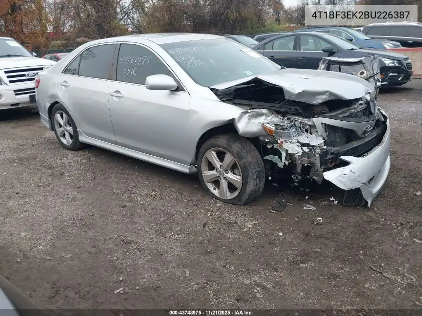 4T1BF3EK2BU226387 2011 Toyota Camry Se