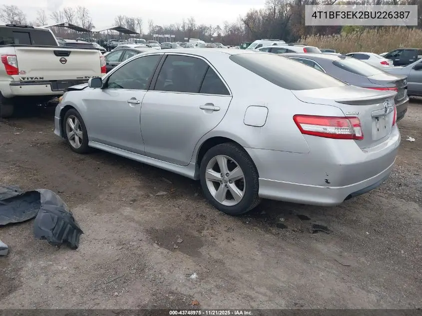 4T1BF3EK2BU226387 2011 Toyota Camry Se