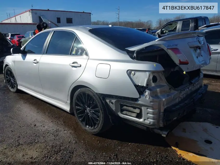 4T1BK3EKXBU617847 2011 Toyota Camry Se V6