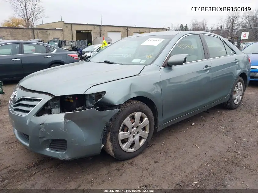 4T4BF3EKXBR150049 2011 Toyota Camry Le