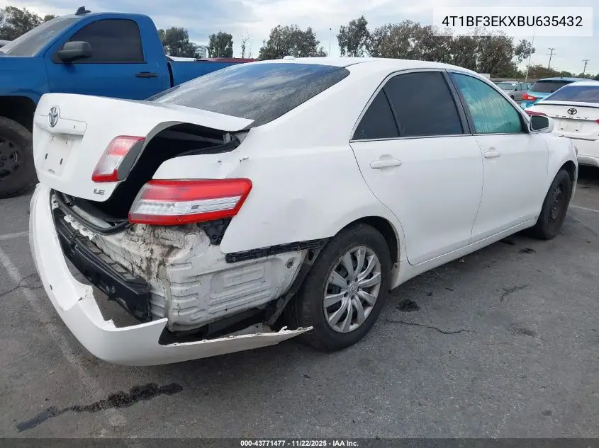 4T1BF3EKXBU635432 2011 Toyota Camry Le