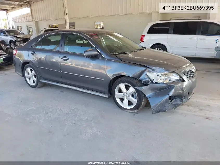 4T1BF3EK2BU669395 2011 Toyota Camry Se