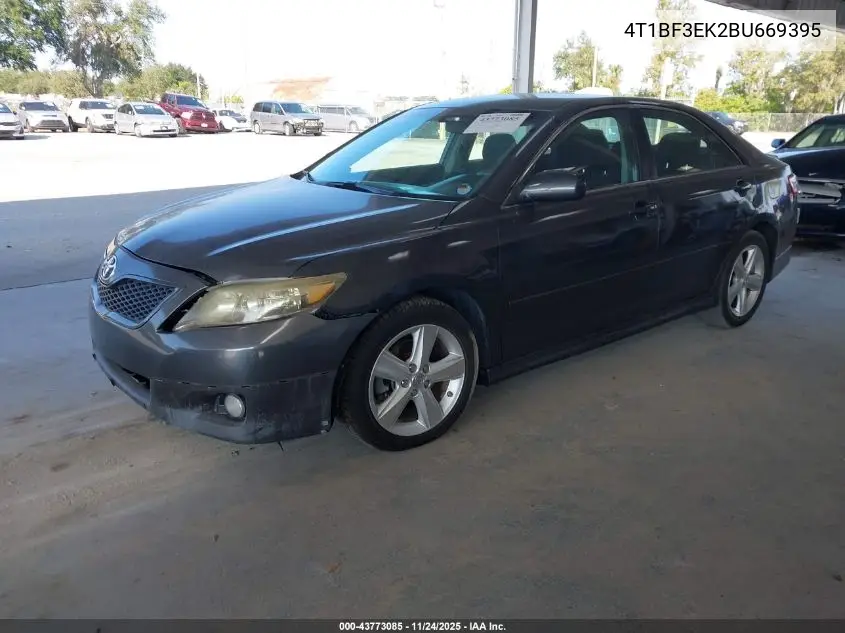 4T1BF3EK2BU669395 2011 Toyota Camry Se