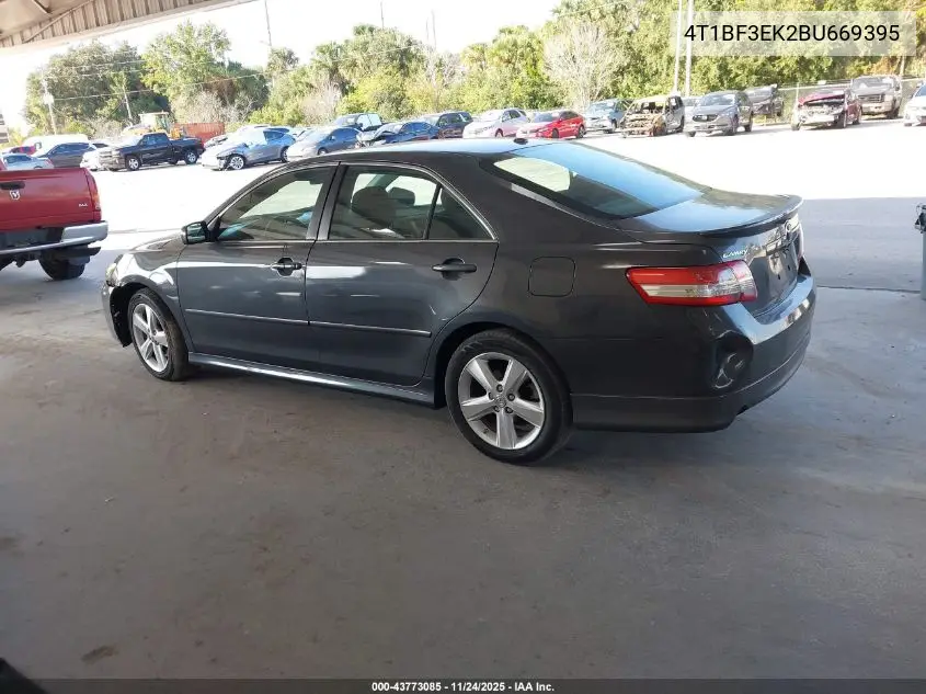 4T1BF3EK2BU669395 2011 Toyota Camry Se