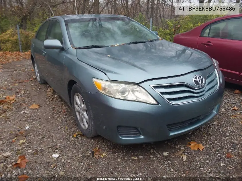 4T1BF3EK8BU755486 2011 Toyota Camry Le