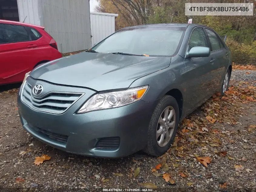 4T1BF3EK8BU755486 2011 Toyota Camry Le