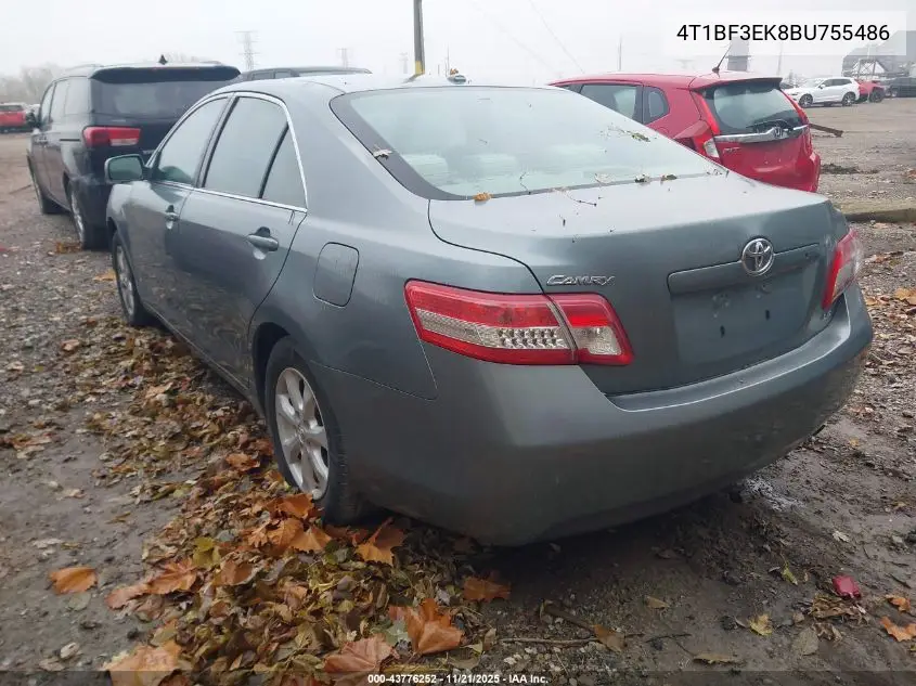 4T1BF3EK8BU755486 2011 Toyota Camry Le