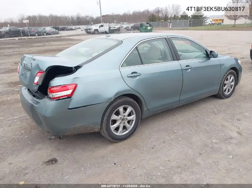 4T1BF3EK5BU630817 2011 Toyota Camry Le