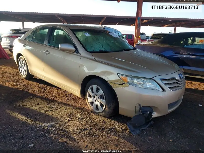 4T1BF3EK6BU188713 2011 Toyota Camry Le