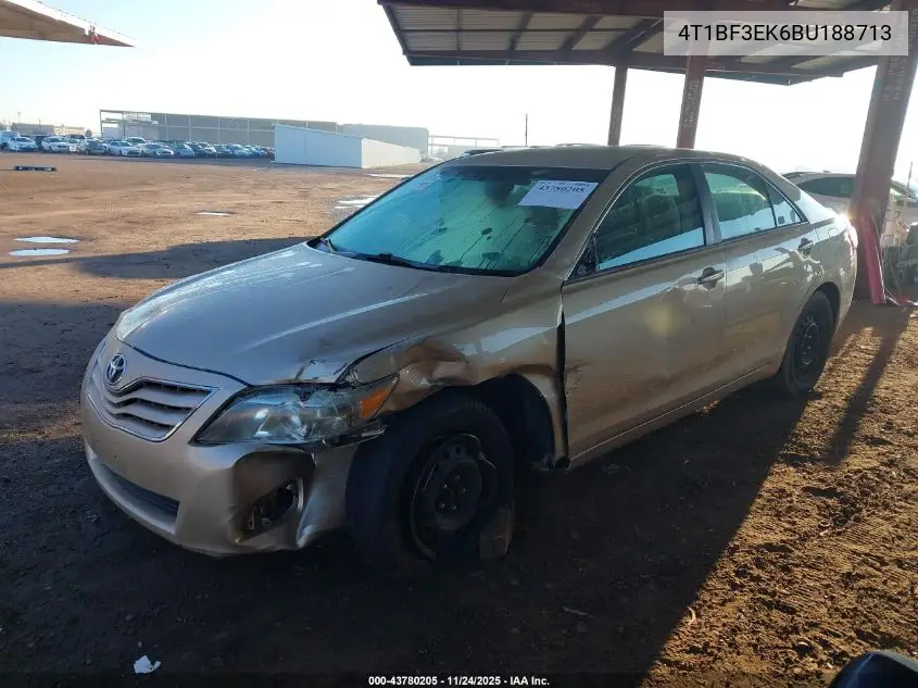 4T1BF3EK6BU188713 2011 Toyota Camry Le