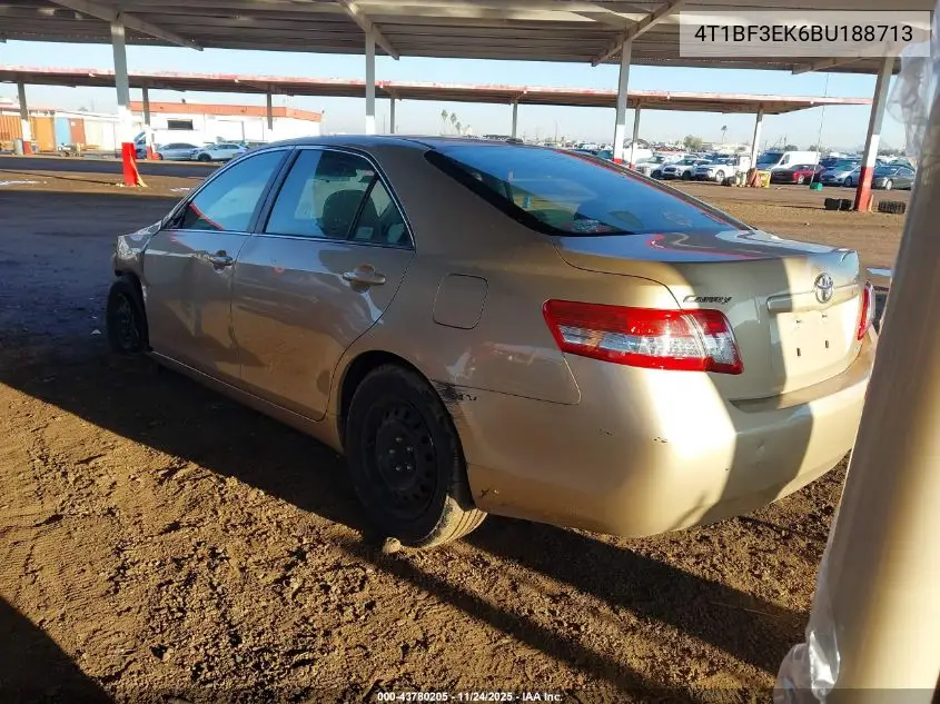 4T1BF3EK6BU188713 2011 Toyota Camry Le