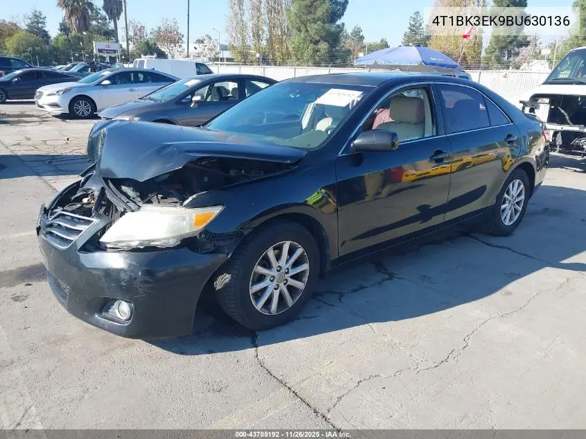 4T1BK3EK9BU630136 2011 Toyota Camry Xle V6