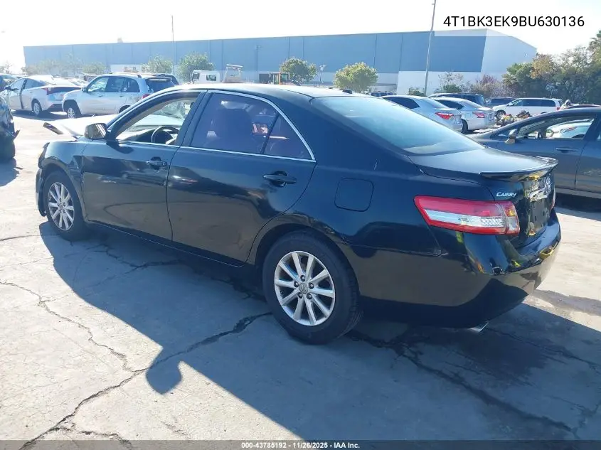 4T1BK3EK9BU630136 2011 Toyota Camry Xle V6