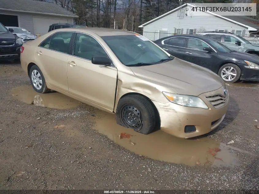 4T1BF3EK6BU203145 2011 Toyota Camry Le