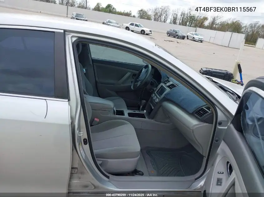 4T4BF3EK0BR115567 2011 Toyota Camry