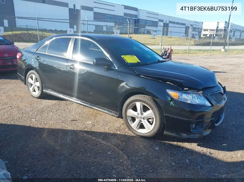 4T1BF3EK6BU753199 2011 Toyota Camry Se