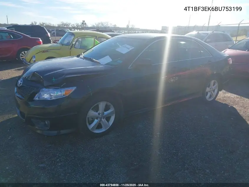 4T1BF3EK6BU753199 2011 Toyota Camry Se