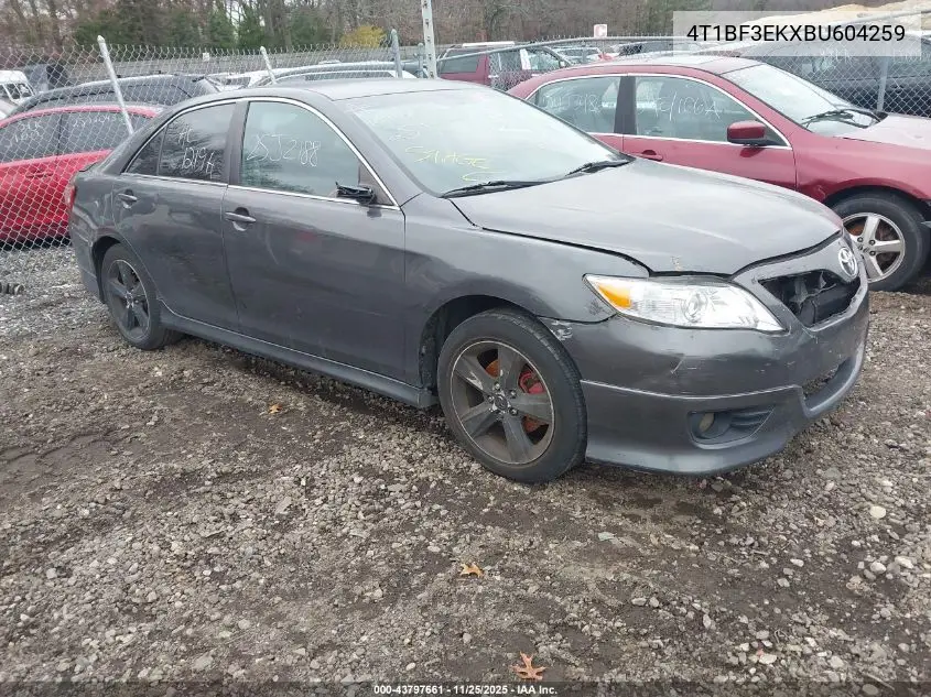 4T1BF3EKXBU604259 2011 Toyota Camry Se