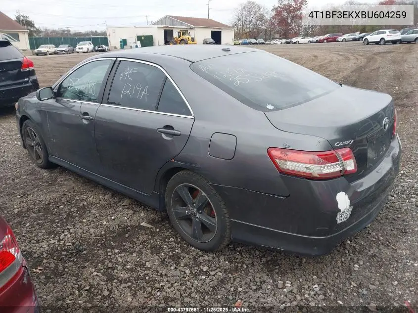 4T1BF3EKXBU604259 2011 Toyota Camry Se
