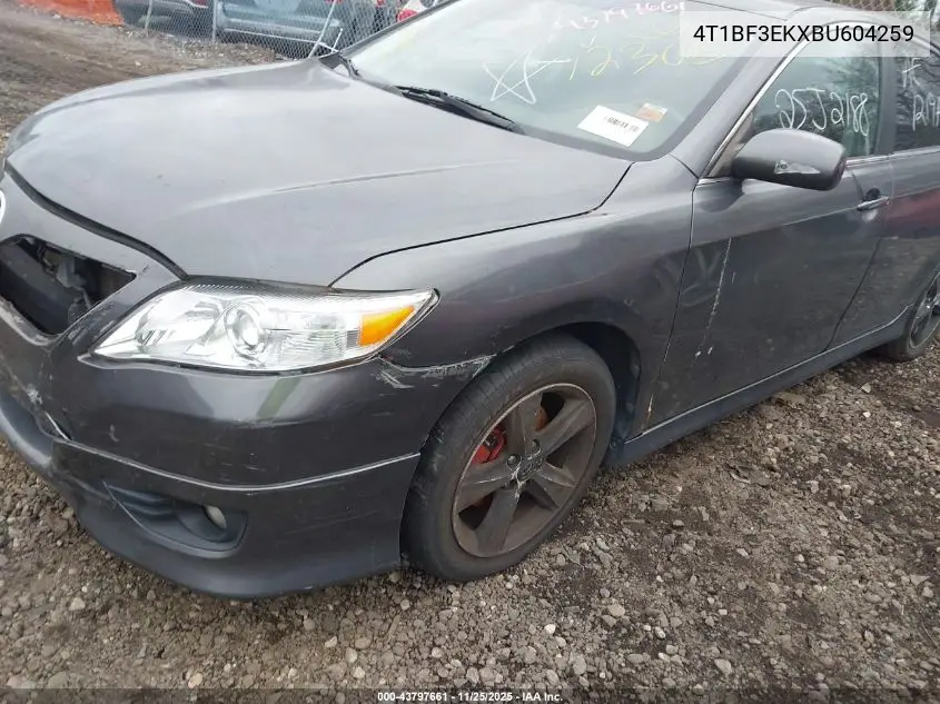 4T1BF3EKXBU604259 2011 Toyota Camry Se