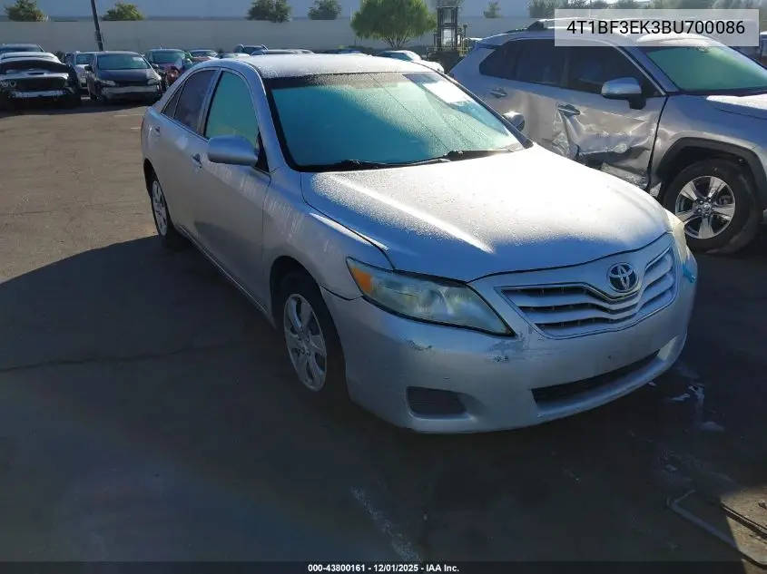 4T1BF3EK3BU700086 2011 Toyota Camry Le